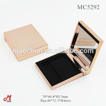 Luxury magnetic blush compact case with mirror